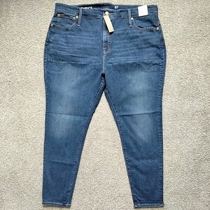 NWT 37 24 J.Crew Curvy Toothpick Medium Wash Stretch Denim Jeans NEW